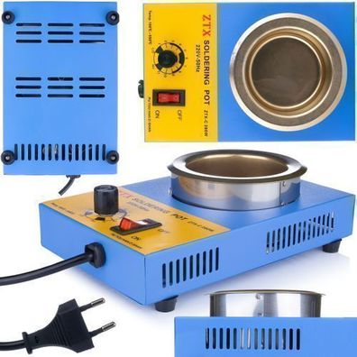 Rosfix Löttiegel 31-C – 280W Edelstahl, 80mm Ø | 100–550°C, 230V