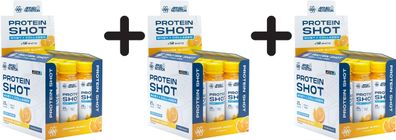 3 x Applied Nutrition Protein Shot, Orange Burst - 12 x 100 ml