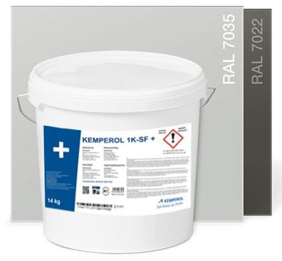 Kemperol 1K-SF+ 6,5kg 1-komp. lösemittelfreier Flüssigkunststoff RAL7035 lichtgrau