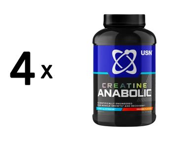 4 x USN Creatine Anabolic 5000 (900g) Orange