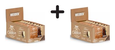 2 x Weider Filled Protein Cookie (10x70g) Triple Chocolate