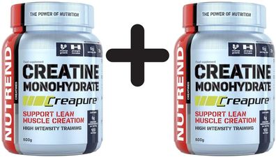 2 x Nutrend Creatine Monohydrate Creapure - 500g