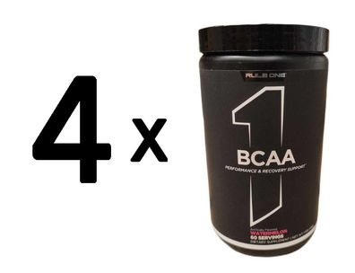 4 x Rule One BCAA, Watermelon - 498g