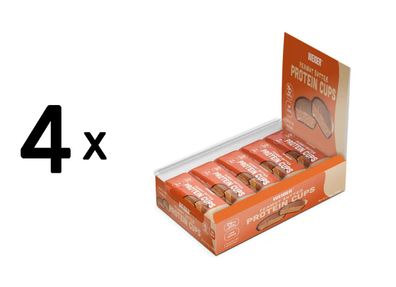 4 x Weider Protein Cups (20x42g) Peanut Butter Milk Chocolate