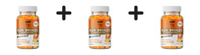 3 x Weider Sun Bronze Gummies (40) Peach Mango