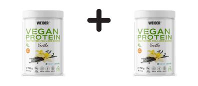 2 x Weider Vegan Protein (750g) Vanilla