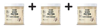 3 x Weider Whey Protein Cream (250g) White Hazelnut