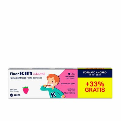 Fluorkin Infantil pasta dentífrica #fresa 75 + 25ml