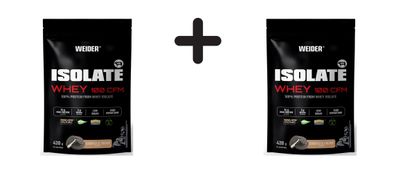 2 x Weider Isolate Whey 100 CFM (420g) Cookies and Cream