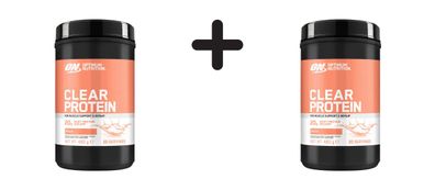 2 x Optimum Nutrition Clear Protein (480g) Peach