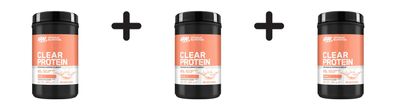 3 x Optimum Nutrition Clear Protein (480g) Peach