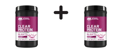 2 x Optimum Nutrition Clear Protein (480g) Blackcurrant Dark Berry