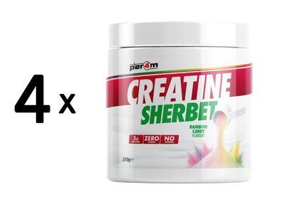4 x Per4m Creatine Sherbet (310g) Rainbow Candy