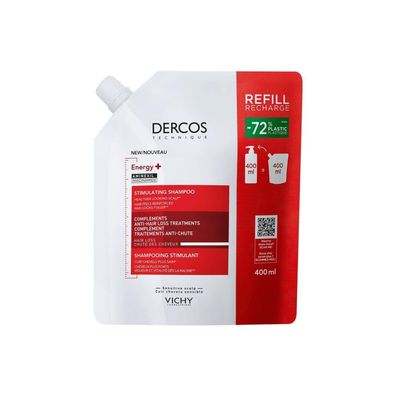 DERCOS ENERGY+ Stimulierendes Shampoo-Nachfüllpack 400 ml