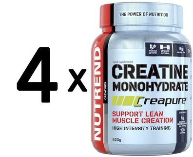 4 x Nutrend Creatine Monohydrate Creapure - 500g