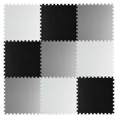 Große Schaumstoff-Puzzlematte Schachbrett Ricokids 180x180cm 9-teilig