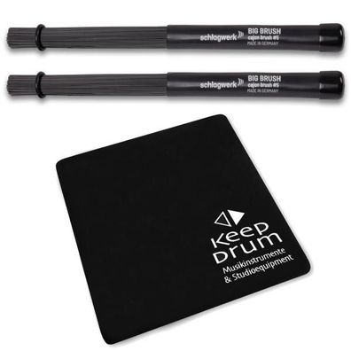 Schlagwerk BRC05 Cajon Besen mit Sitzpad