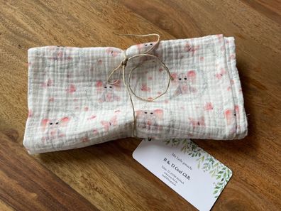 Spuktuch, Babyspuktuch, Handmade, Babybedarf, Lätzchen, Babyzubehör, Baby, Elefant