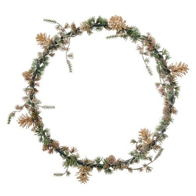 Zedernring mit Zapfen geeist Ø 27 cm x 3 cm grün