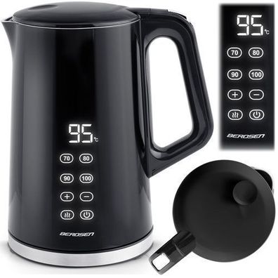 Berdsen BD-71 Wasserkocher 1,7 l schwarz und silber