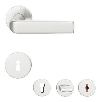 Türdrücker FSB 12 1267 Rosettengarnitur Alu F1 Türgriff Türbeschlag