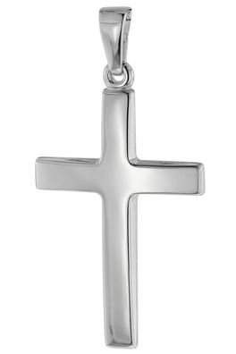 trendor Schmuck Kreuz-Anhänger 24 mm Weißgold 14 Karat 585 75552