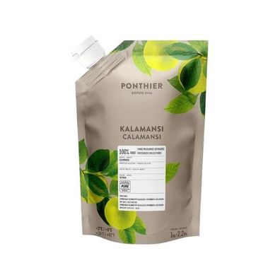 Ponthier Kalamansi Fruchtpüree 3x 1kg Premium Zitruspüree Kalamansi 100% Vietnam