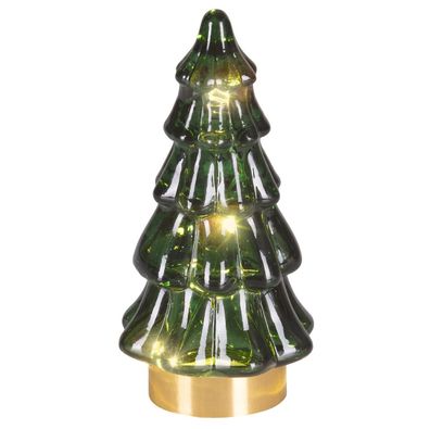 Batt. Micro LED Gl. baum grün 5 Etag. Ø 6 cm H: 12,8 cm ww