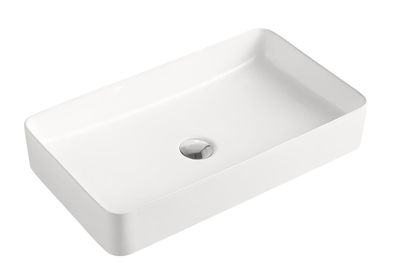 Beitz & Walz AqvaCeramica Aufsatzbecken "SlimRim" 605 x 350 mm weiß