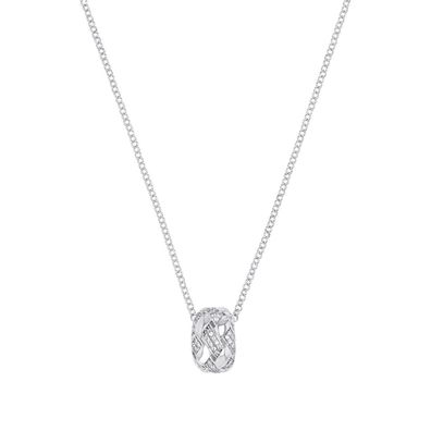 Joop! Damen Halskette mit Anhänger 2040549 Silber 925, rhodiniert, Zirkonia