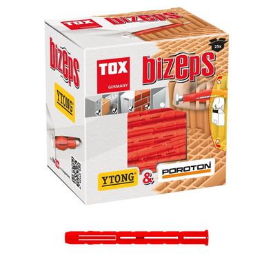 Parallel-Spreizdübel Bizeps ideal für Lochstein und Porenbeton 12 x 90 mm 25 Stück