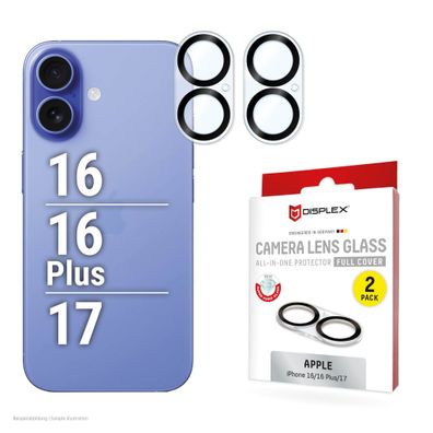 Displex CamGlass All-In-1 iPhone 16/16 Plus/17