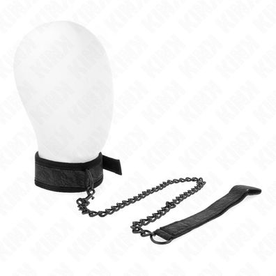Basic Model Halsband mit Leine 77 Cm Model 5 Verstellbar 34-54 Cm X 5 Cm