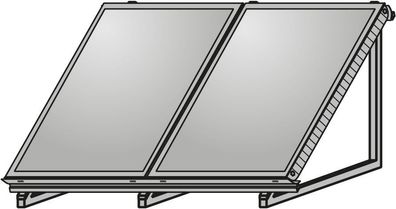 Wolf AluFlex-U échafaudage vertical pour 2 capteurs F3-1/CFK-1