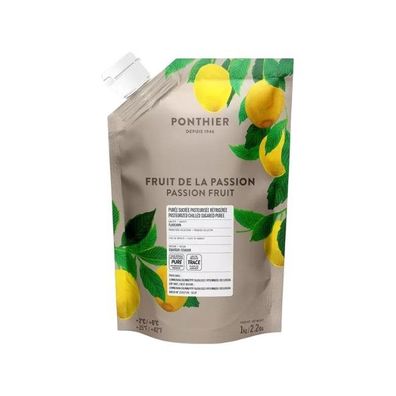 Ponthier Passionsfrucht Fruchtpüree 1kg Premium Maracujapüree 90% Ecuador