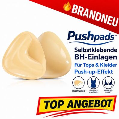 Pushpads™ Selbstklebende BH-Einlagen für Tops und Kleider mit Push-up-Effekt