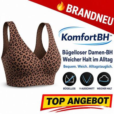 KomfortBH™ Bügelloser Damen-BH für Alltag mit weichem Halt und V-Ausschnitt