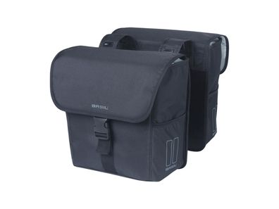 BASIL Doppeltasche "Go - Double Universa solid black