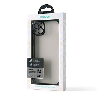 Joyroom 14Q Schutzhülle mit Metallrahmen für iPhone 14 Plus - Schwarz