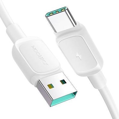 Joyroom Multi-Farben Serie USB-A/USB-C Ladekabel 3A 1,2 m - Weiß