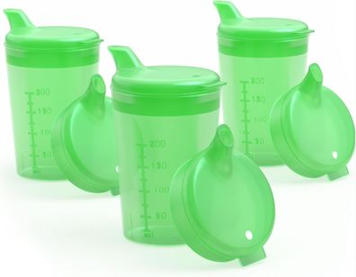 Horn Medical 3er Pack 250ml Erwachsenen Schnabelbecher Trinkhilfe Sets #Y98-542