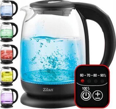 Zilan ZLN3956 LED Digital Glaswasserkocher 1,7 l Wasserkocher 2200 Watt #Y105-11