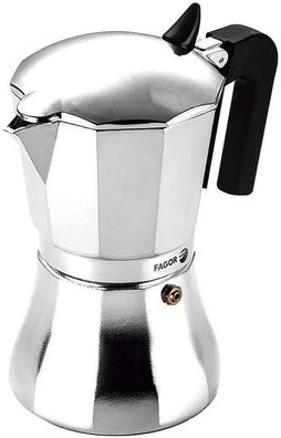 FAGOR 81CFFGACU12 Italienische Kaffeemaschine Aluminium Mokka Kanne NEU #Y105-6