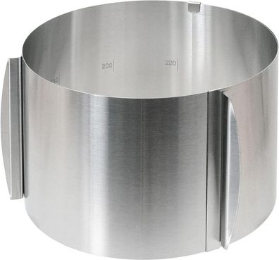 Wenco verstellbarer Tortenring mit Skala 15cm verstellbarer Kuchenring #Y71-1151