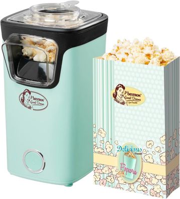 Bestron Popcornmaker in unter 2min Popcornmaschine ohne vorheizen #Y92-202