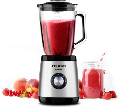 Taurus 912462000 Mixer 1500 W Edelstahl Standmixer Smoothie Maker #Y93-254