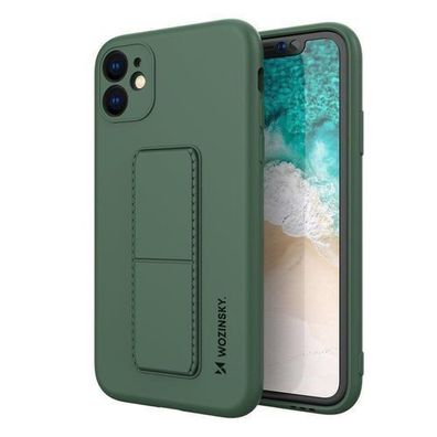 Wozinsky Handyhülle mit Kickstand für Samsung Galaxy A72 4G - Dunkelgrün, Siliko