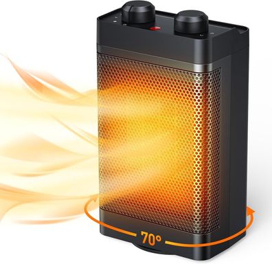 Heizlüfter Energiesparend 1500W 3 Heizmodi Keramik Elektrische Heizung #Y92-561