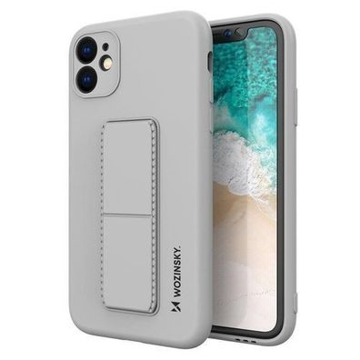 Wozinsky Silikonhülle mit Standfunktion für Samsung Galaxy A32 4G, Grau