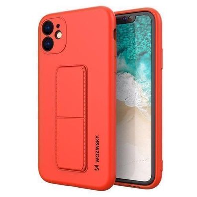 Wozinsky Silikonhülle mit Ständer für Samsung Galaxy A32 4G Rot